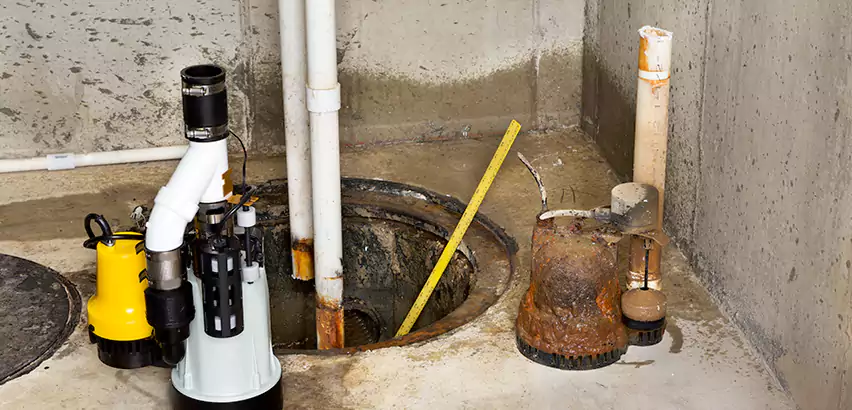 Installing Sump Pump in Finished Basement in Elmont, NY